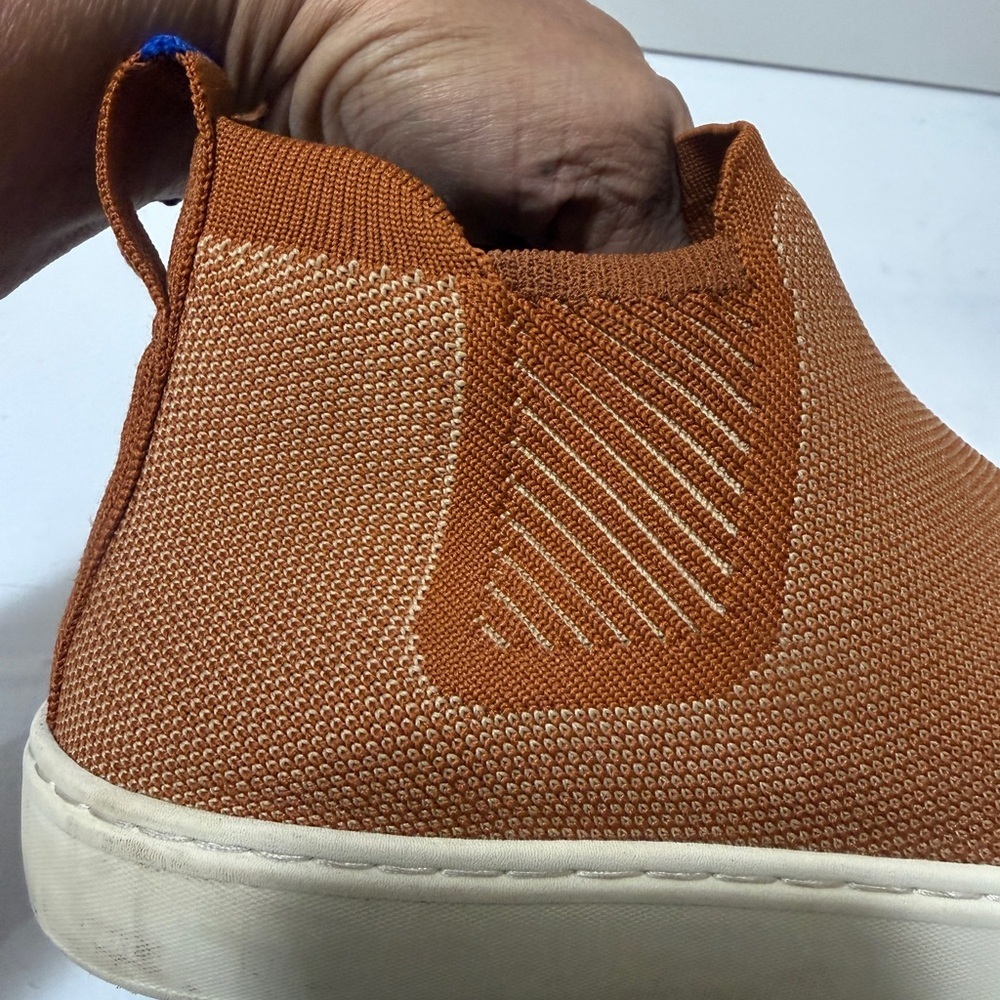 Knit textile high-top sneaker boots, Rothy's The Chelsea in Fawn Sneakers unisex - Picture 12 of 16